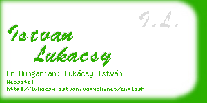 istvan lukacsy business card